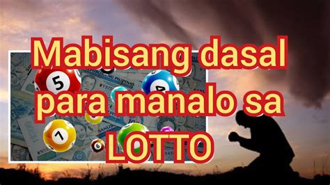 dasal para manalo sa lotto